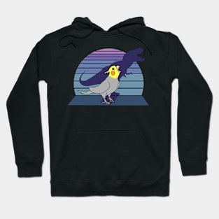 dinosaur shadow - cockatiel Hoodie